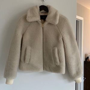 Jcrew Sherpa Bomber Jacket